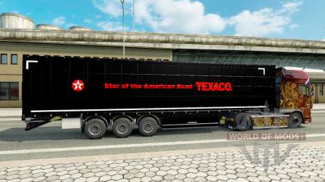 La peau sur Texaco semi pour Euro Truck Simulator 2