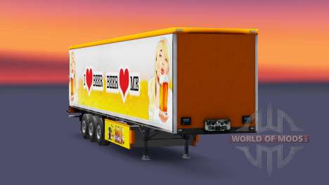 La peau de la Bière pour les remorques pour Euro Truck Simulator 2