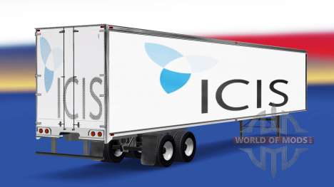 La peau de l'ICIS sur la remorque pour American Truck Simulator