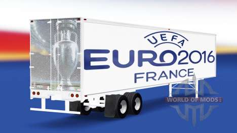 La peau de l'Euro 2016 v2.0 sur la semi-remorque pour American Truck Simulator