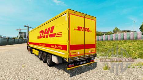 La peau DHL pour les remorques pour Euro Truck Simulator 2