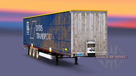 Rideau semi-remorque Krone DFDS Transport v2.0 pour Euro Truck Simulator 2
