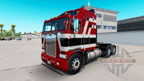 Baron rouge de la peau pour Kenworth K100 camion pour American Truck Simulator