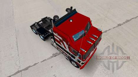 Baron rouge de la peau pour Kenworth K100 camion pour American Truck Simulator