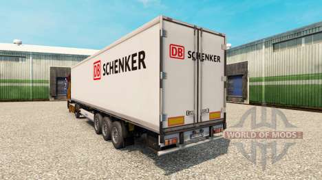 La peau DB Schenker pour les semi-frigorifique pour Euro Truck Simulator 2