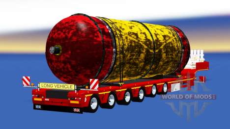 Faible balayage avec un réservoir de cargaison pour American Truck Simulator