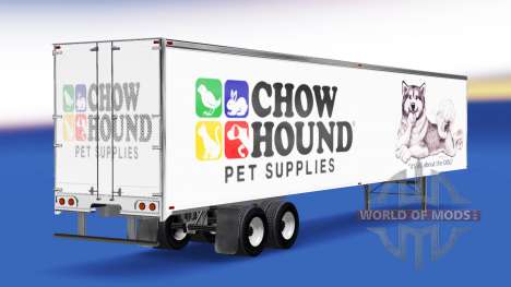 Haut Chow Hound auf dem Anhänger für American Truck Simulator
