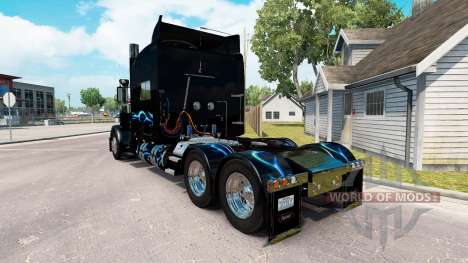 Bluesway de la peau pour le camion Peterbilt 389 pour American Truck Simulator