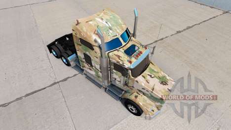 Haut Camouflage auf die LKW-Kenworth T800 für American Truck Simulator