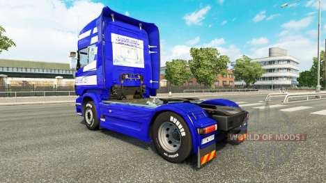 La peau T. van der Vijver sur le tracteur Scania pour Euro Truck Simulator 2