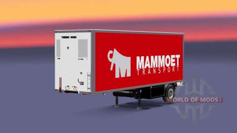 Semitrailer refrigerator Couronne Mammoet pour Euro Truck Simulator 2