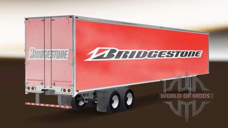 Bridgestone peau sur la remorque pour American Truck Simulator