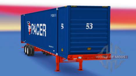 Semi-remorque conteneur Pacer pour American Truck Simulator
