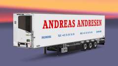 Semi-remorque frigo Chereau Andreas Andresen pour Euro Truck Simulator 2