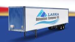 La peau de L'Alaska Adventure Company sur la remorque pour American Truck Simulator