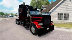 Haut-Schwarz & Rot für den truck-Peterbilt 389 für American Truck Simulator