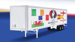 La peau de l'Euro 2016 v3.0 sur la semi-remorque pour American Truck Simulator