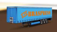 Braspress Transportes de la peau pour une remorque à rideaux pour Euro Truck Simulator 2