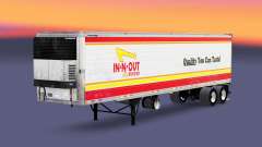 La peau IN-N-OUT pour les semi-frigorifique pour American Truck Simulator