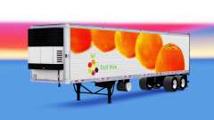 Haut Orangen, die auf dem Anhänger für American Truck Simulator