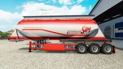 TruckSim de la peau sur la semi-remorque-camion de ciment pour Euro Truck Simulator 2