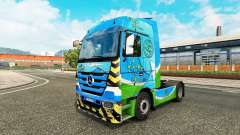 Peau Vert pour tracteur Mercedes-Benz pour Euro Truck Simulator 2