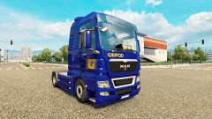 La peau Gefco pour tracteur HOMME pour Euro Truck Simulator 2