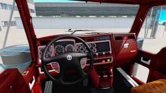 L'intérieur de la v1.1 pour Kenworth W900 pour American Truck Simulator