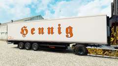 La peau Bennig pour les semi-frigorifique pour Euro Truck Simulator 2