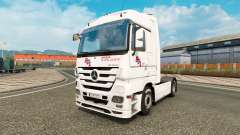 La peau BGL pour tracteur Mercedes-Benz pour Euro Truck Simulator 2