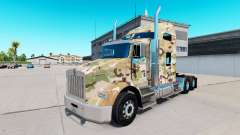 La peau de Camouflage sur le camion Kenworth T800 pour American Truck Simulator