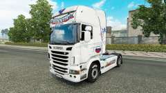 La russie Blanc de la peau pour le camion Scania pour Euro Truck Simulator 2