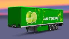 La peau Grun la Chaux sur semi pour Euro Truck Simulator 2