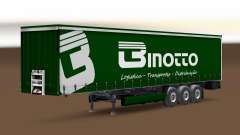 Binotto Transportes de la peau pour une remorque à rideaux pour Euro Truck Simulator 2