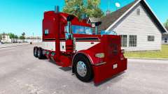 Baron rouge de la peau pour le camion Peterbilt 389 pour American Truck Simulator