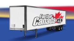 La peau de Football Canada v2.0 sur la semi-remorque pour American Truck Simulator