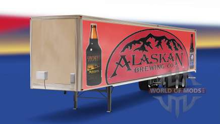 La peau de l'Alaska Brewing Company sur la remorque pour American Truck Simulator