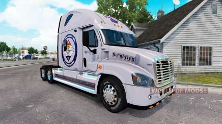La peau Sécurisé à la Terre pour un tracteur Freightliner Cascadia pour American Truck Simulator