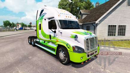 La peau HYBRIDE tracteur Freightliner Cascadia pour American Truck Simulator