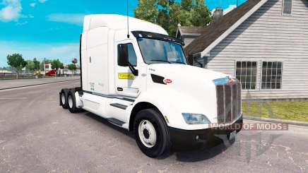 La peau sur J. B. Hunt camions Peterbilt et Volvo pour American Truck Simulator