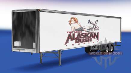 La peau de l'Alaska Bush Société sur la remorque pour American Truck Simulator