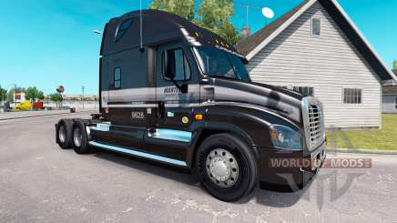 La peau de la Martre sur le camion Freightliner Cascadia pour American Truck Simulator