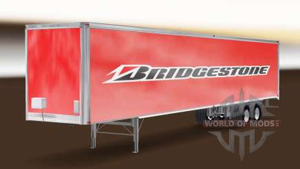 Bridgestone Haut auf dem Anhänger für American Truck Simulator