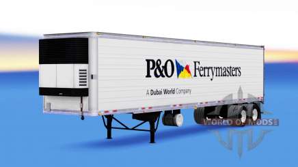 La peau de P&O Ferrymasters sur la remorque pour American Truck Simulator