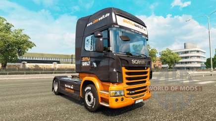 La peau Simuwelt sur tracteur Scania pour Euro Truck Simulator 2