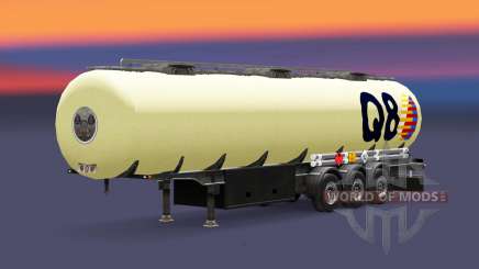 La peau Q8 carburant semi-remorque pour Euro Truck Simulator 2