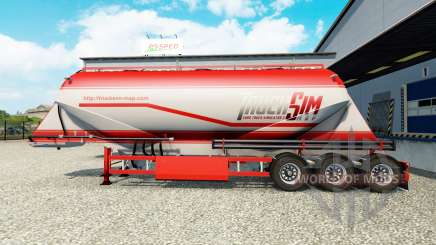 TruckSim de la peau sur la semi-remorque-camion de ciment pour Euro Truck Simulator 2