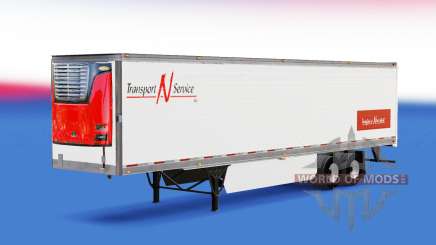 La peau de Transport N Service v2.0 sur la semi-remorque pour American Truck Simulator