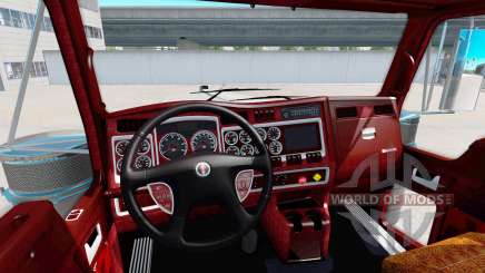 Der Innenraum der v1.1 für Kenworth W900 für American Truck Simulator