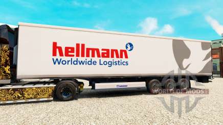 La peau Hellman sur la semi-remorque-le réfrigérateur pour Euro Truck Simulator 2